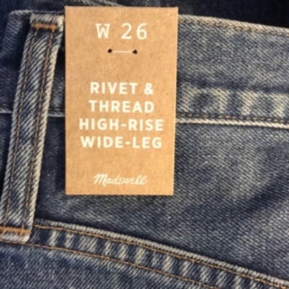 NWT LIMITED EDITION Madewell Rivet & Thread Jeans (26) - Picture 3 of 4